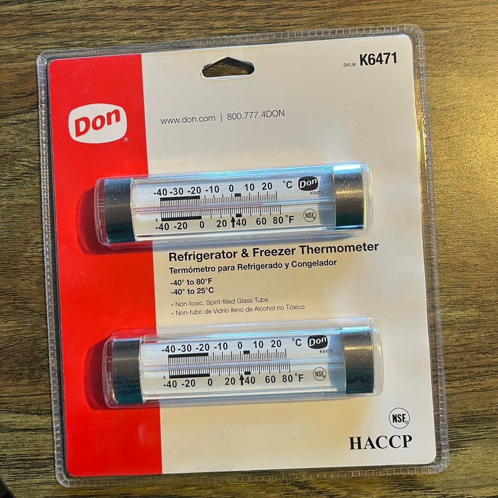 Don Refrigerator & Freezer Thermometer